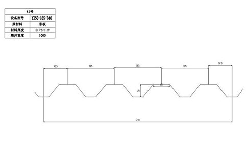 YX50-185-740開(kāi)口樓承板